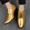 Men High Heels Silver Derby Wedding Dress Dance Business Gold Elevator Shoes Height Increase Tuxedo Shoes Plus Size