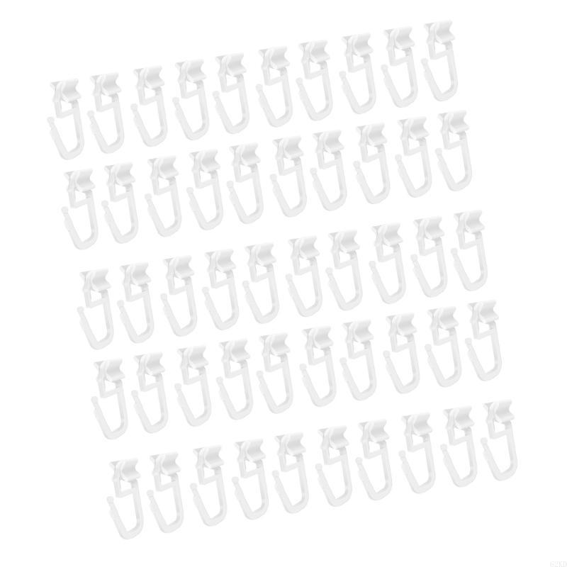 62KD 50pcs Curtain Track Accessories Curtain Hooks Offering Easy Setting And Long Time Durability For Home Decoration