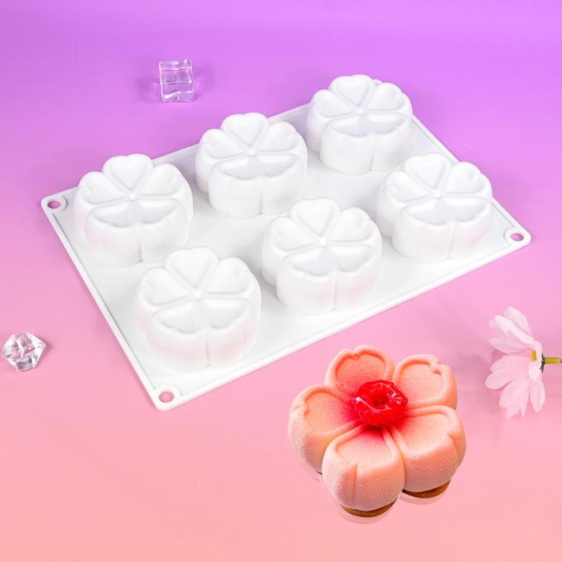 Multiuse Food Grade Silicone Flower Molds Ideal For Romance Dessert DIY Crafts Holiday Celebration And Baking Accessories