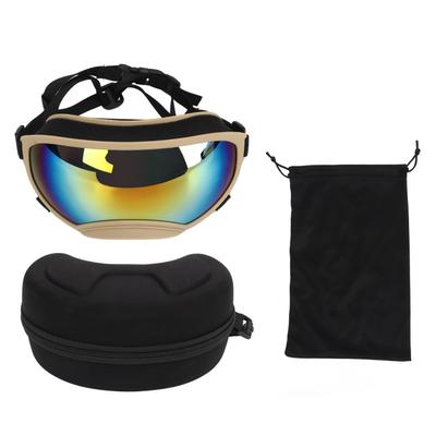 Gafas para Mascotas de Exterior Gafas para Perros Gafas de Esquí para Animales Protección Solar Protección Ultravioleta Caqui