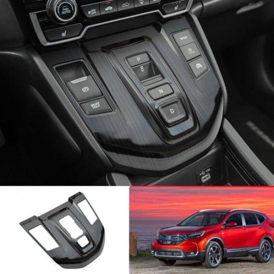For Honda CRV CR-V Hybrid 2017- Black Titanium Console Gear Shift Panel Trim