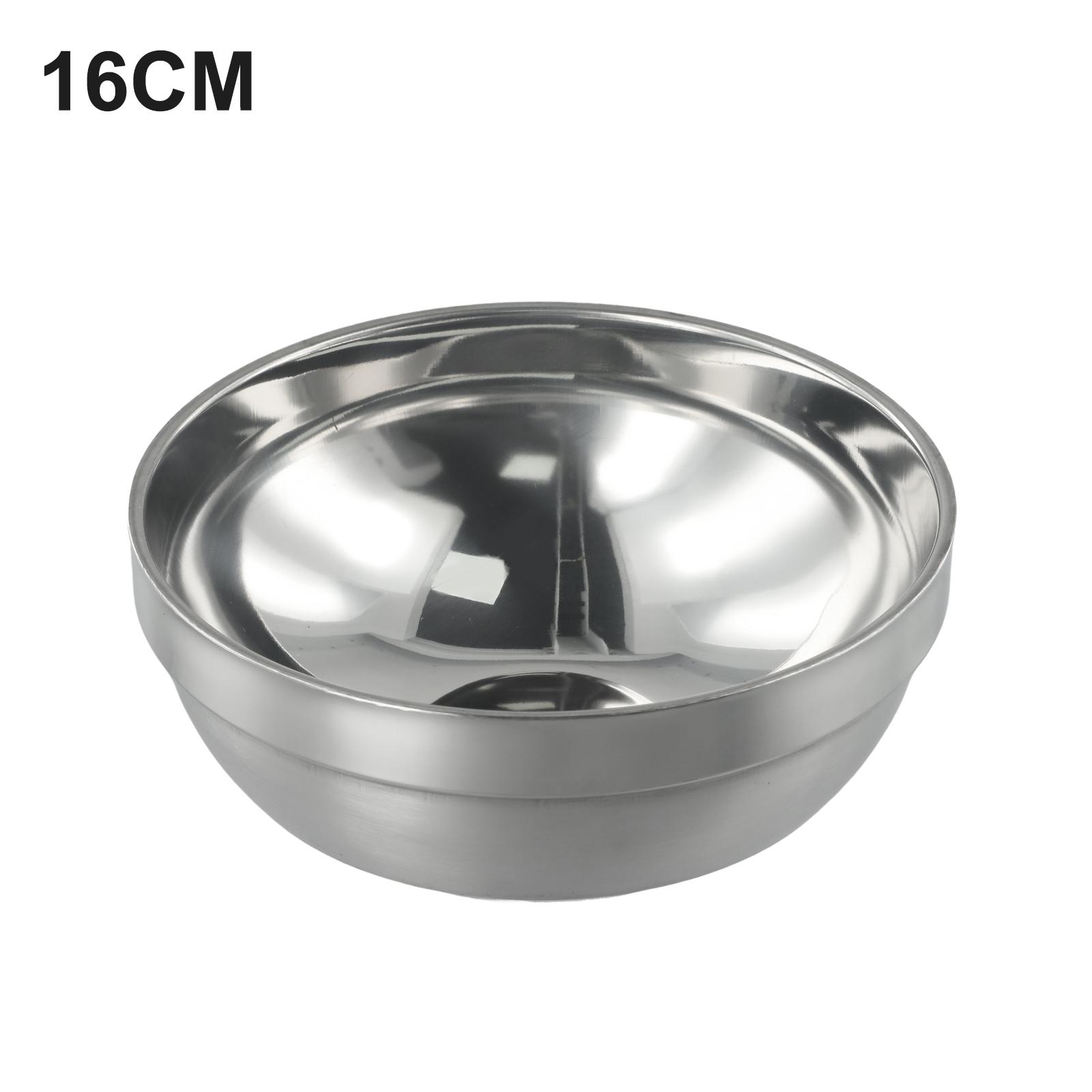 

Двухслойные изолированные миски из нержавеющей стали для сохранения пищи горячей или холодной 16cm