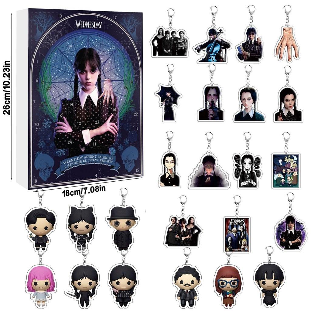 

Середа Адвент-календар Різдвяний Зворотний Відлік З Акриловими Брелоками Для Подарунків