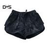 Women Shorts Elastic Drawstring High Waist Sport Shorts Tie-Dye Print Wide Leg Pants Versatile Regular Style Running Shorts