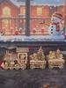 3D wooden puzzle toys suitable for adults, Christmas train assembly models, wooden handmade DIY assembly building block model ki