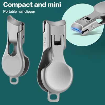 1Pc Portable Mini Ultra Thin Nail Clipper Stainless Steel Nail Toe Cutter Trimmer Scissor Carbon Steel Manicure Pedicure Tool
