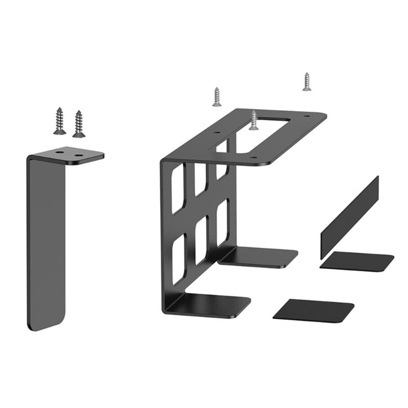 Wall Or Under Shelf Holder Mounting Bracket for Game Console,  Home Office Dorm Use, Small Electronics And Media Devices