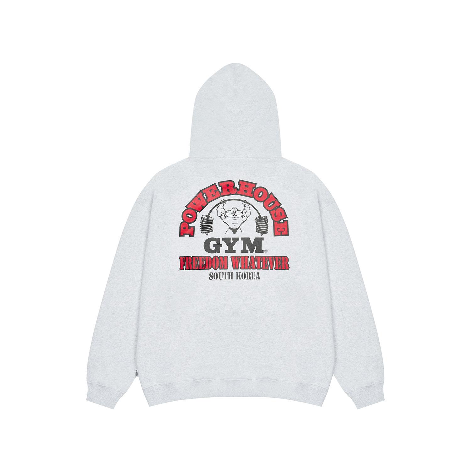 Freedom Powerhouse Two-Tone Logo Oversized Hoodie (Gray) Gray/3Xl