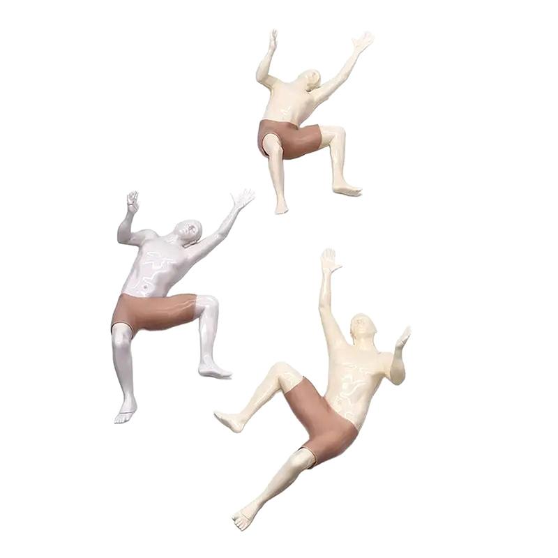 Lezecká figurka Nástěnná dekorace Model postavy Ozdoba Lezci Nástěnná socha Domácí kancelář Nástěnná dekorace Dárek pro lezecké nadšence