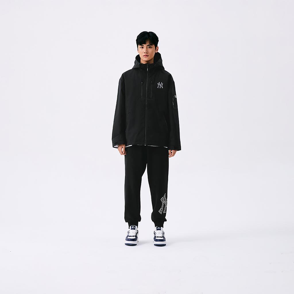 New MLB Monogram Big Lux New York Yankees Casual Pants Unisex Black 3APTM0151-50BKS