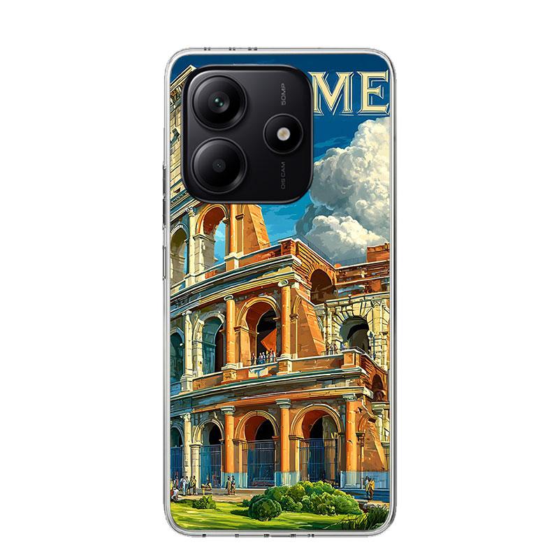 Roman Colosseum Phone Case For Xiaomi Redmi Note 15 14 13 12S 12 Pro Plus 11S 11E 11 11T 10S 10 Art Soft Pattern Cover Redmi Not