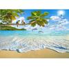 Scenery Beach Wallpaper Parrot Dolphin Beach Wall Mural Sea View Mural