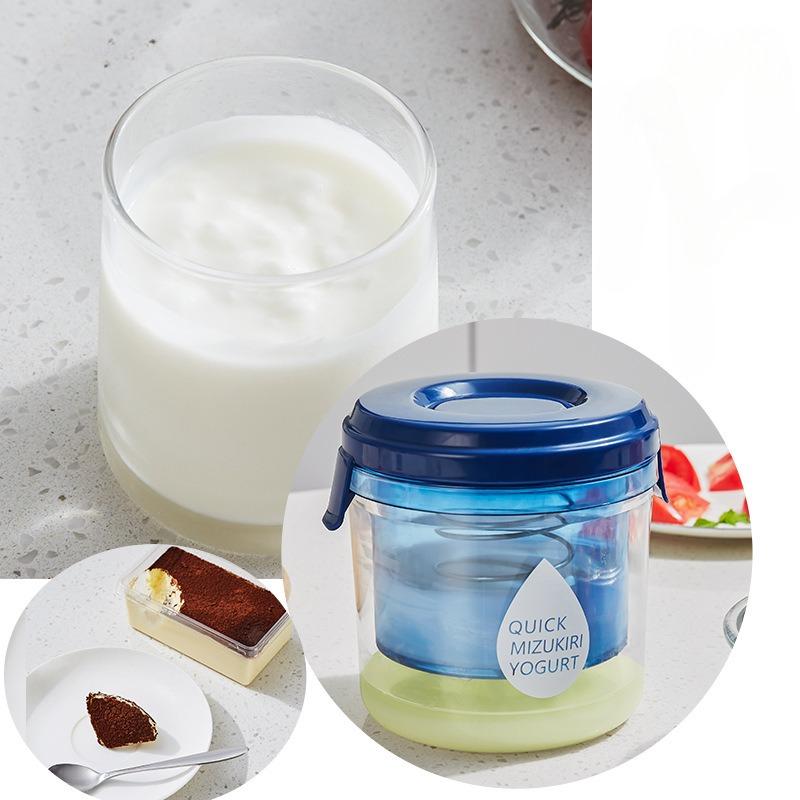 Joghurt Sieb Joghurt Molke Separator und Frischhaltebox Wiederverwendbar Mehrfachverwendung Lebensmittelsieb Joghurtbereiter für Sojamilch Saft Tee