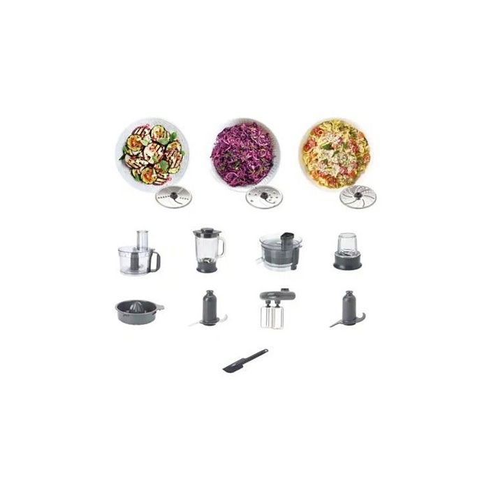 Robot multifonctions - kenwood - multipro compact - 800w - bol 2.1l - 2 vitesses + pulse - inox satiné