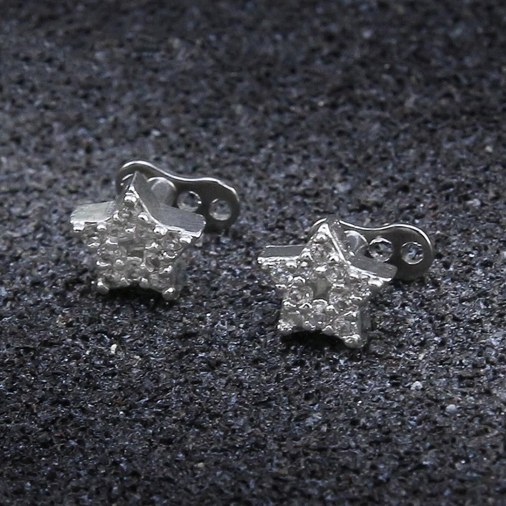 Set de Base y Top Dermal de Circonita Cúbica Brillante Acero Inoxidable de Grado Quirúrgico Joyería Corporal Accesorios para Piercings