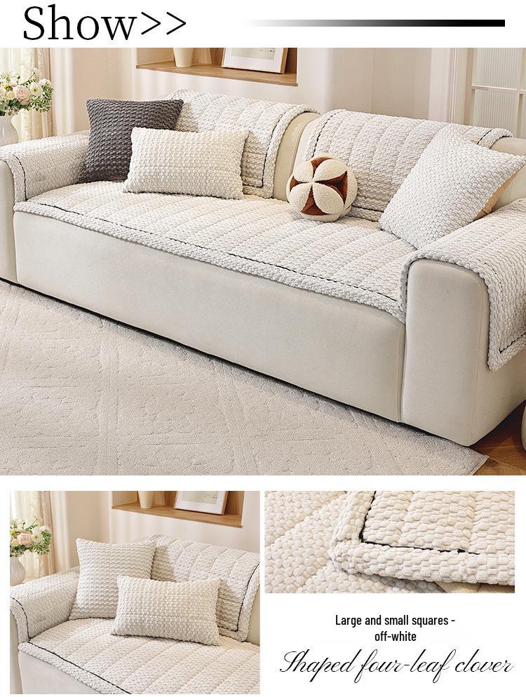 2026 Autumn/Winter Corduroy Non-slip Seat Cushion: Thick, Dirt-resistant Sofa Cover