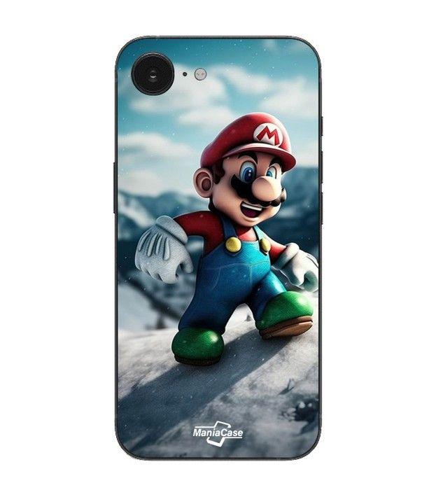 Hülle Maniacase Für Iphone 16E super mario bros Mario schwarz