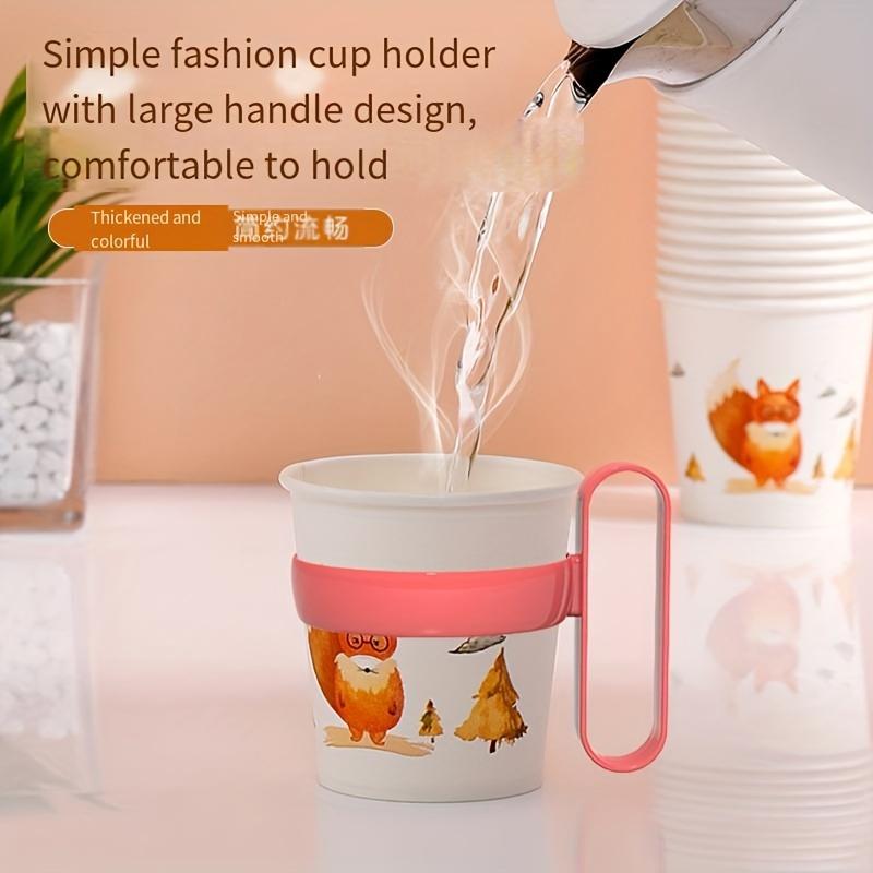 3Pcs Cup Holder (excluding Cups), Simple Household Portable Cup Holder, Thickened Plastic Paper Cup Holder, Suitable for Office Bathrooms