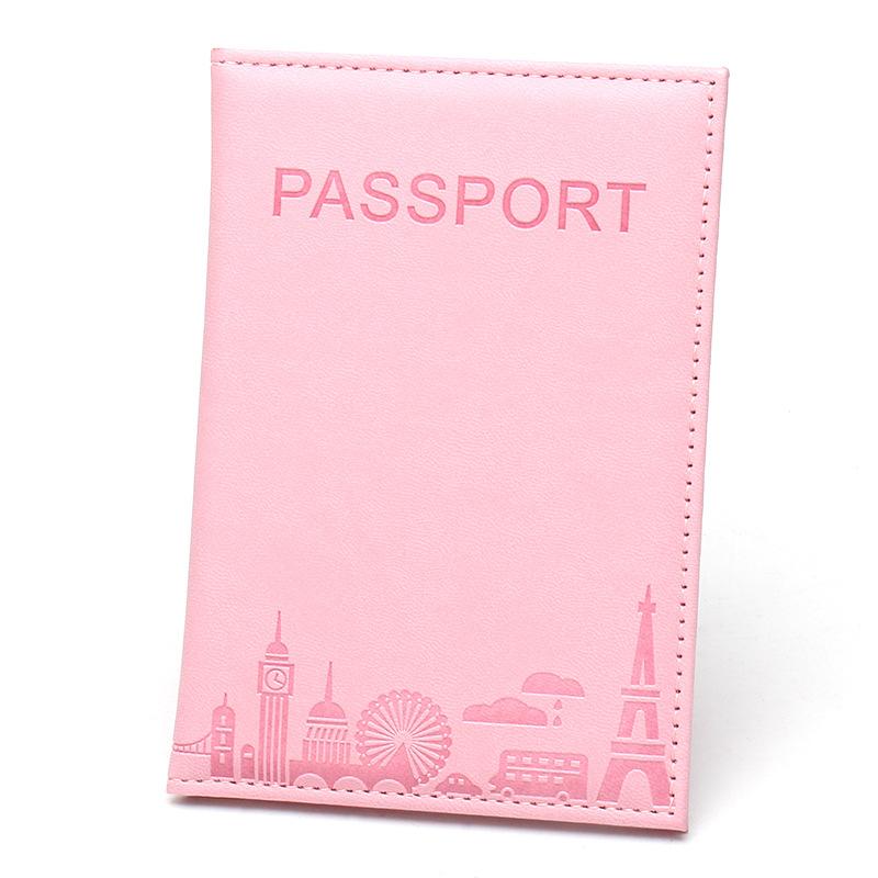 1 Stück Reisepass-Schutzhülle aus Pu-Leder, Dokumentenetui, Reisepass, Schutzhülle, Material, wasserdicht, für Frauen und Mädchen