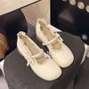 Japanische JK niedliche Schleife runder Kopf Lolita kleine Lederschuhe Damen 2025 Sommer neu mit Rock Mary Jane Schuhe