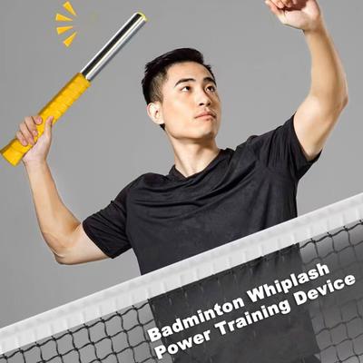 Badminton Swing Training Device Realistic Racket Handle Design Stainless Steel Construction Badminton Swing Trainer
