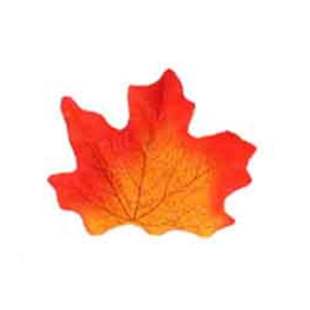 Set of 100 Artificial Maple Leaf Decorations Simulation Silk Fabric Maple Leaf for Home Wedding and Festive Displays