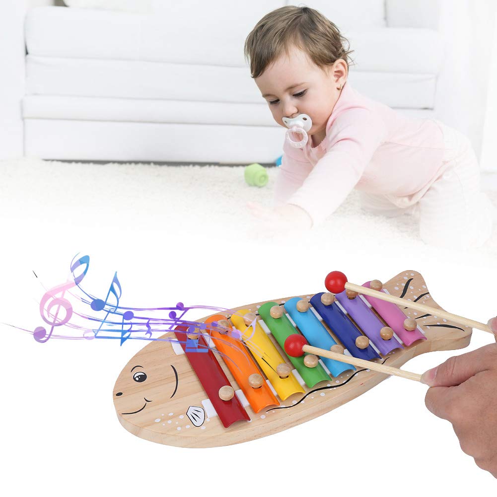 Wooden Fish Percussion Infant Musical Xylophone Toy Toy, Toy, Children's