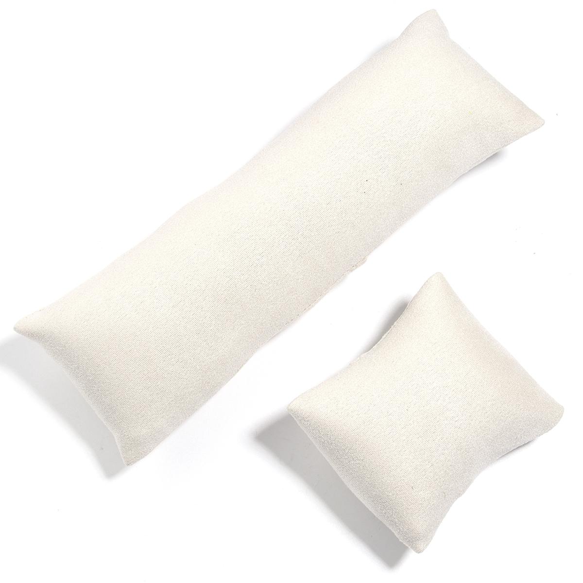 2 шт./лот Бархатная Подушка-Подставка для Украшений Часов Браслета Браслета Держатель Подушки Для Фотографирования Украшений Органайзер Подушка бежевый