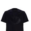 Emporio Armani Ss23 Solid Color Logo Print Pullover Short Sleeve T-Shirt Men Tops Black 3R1TU1-1JSAZ-0999