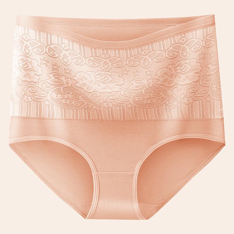 

Дышащие женские трусы-слипы из жаккардового хлопка с высокой талией для комфорта и контроля живота. XL