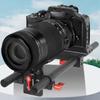 15mm Dual-Hole Tube Clamp Camera Mount For DSLR Cameras With Quick-Release Knob And Photography Slide Rail Support