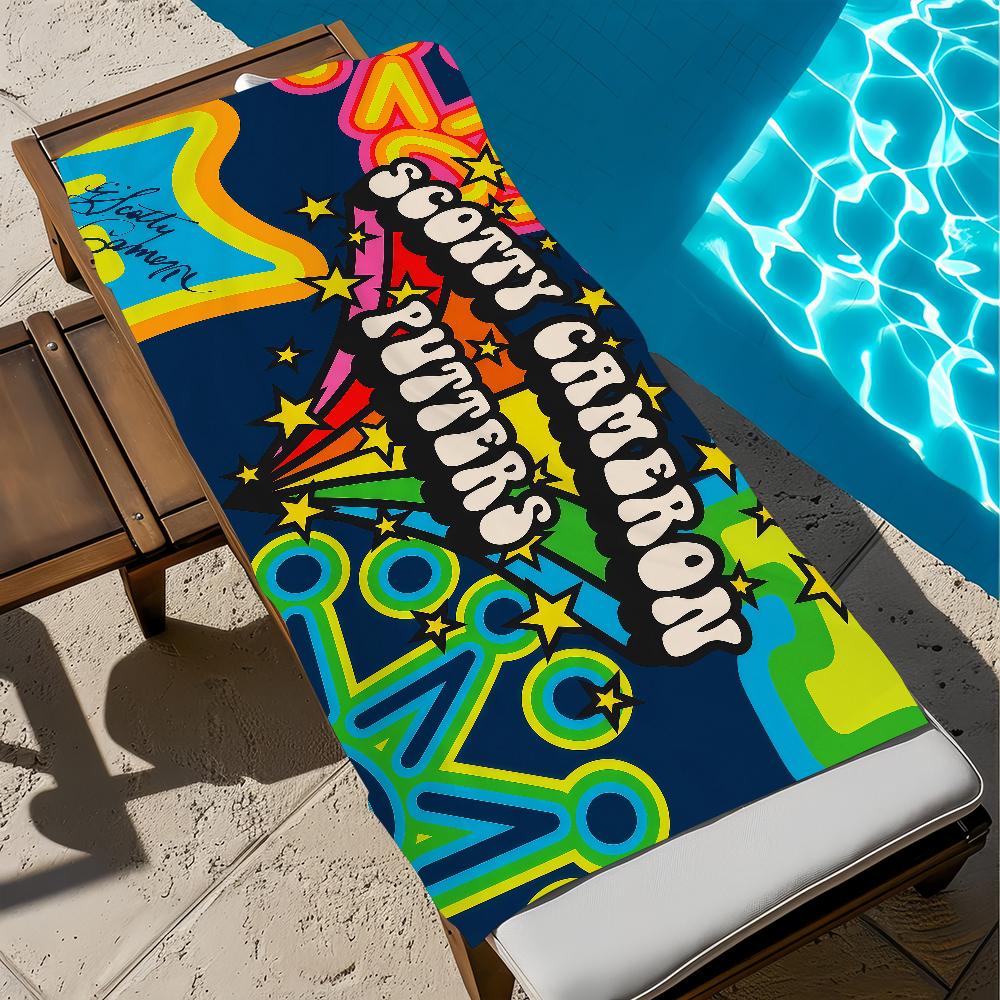 Fashion S-Scotty Logo C-Cameron Towel Large Quick-Drying Microfiber Soft Beach Towel for Travel Fitness Sauna Bathing Camping