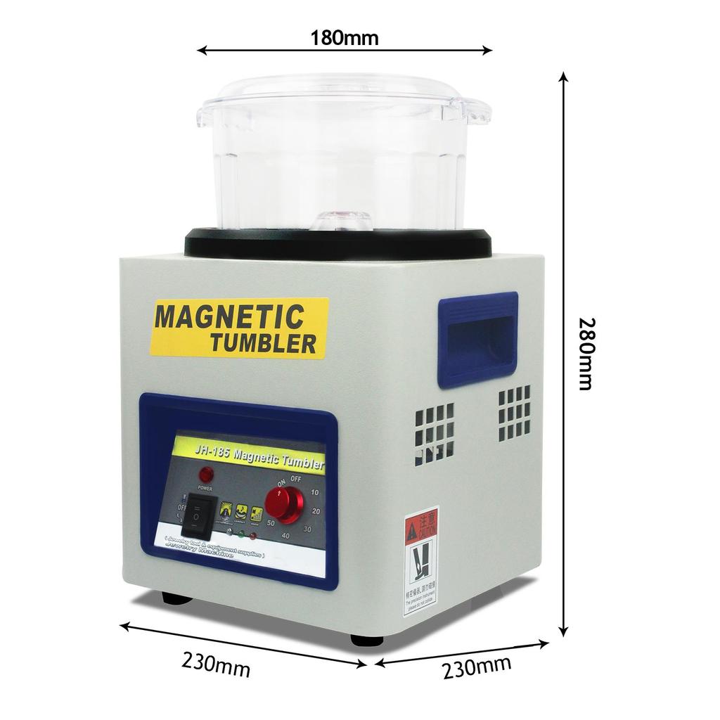 Lucidatrice Magnetica a 2000 Giri/min con Timer Regolabile per Gioielli in Oro, Argento, Rame e Componenti di Orologi, Pulizia e Sbavatura