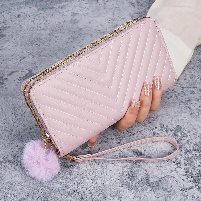 Women's Embroidered Long Wallet Clutch, 2024 Korean Summer/Autumn Edition, with Multi-Card Slots