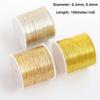 100m/roll Gold Plated Color Preserving Alloy Copper Wire DIY Handmade Crafts Brass Copper Wire Retro Hairpin DIY Headwear