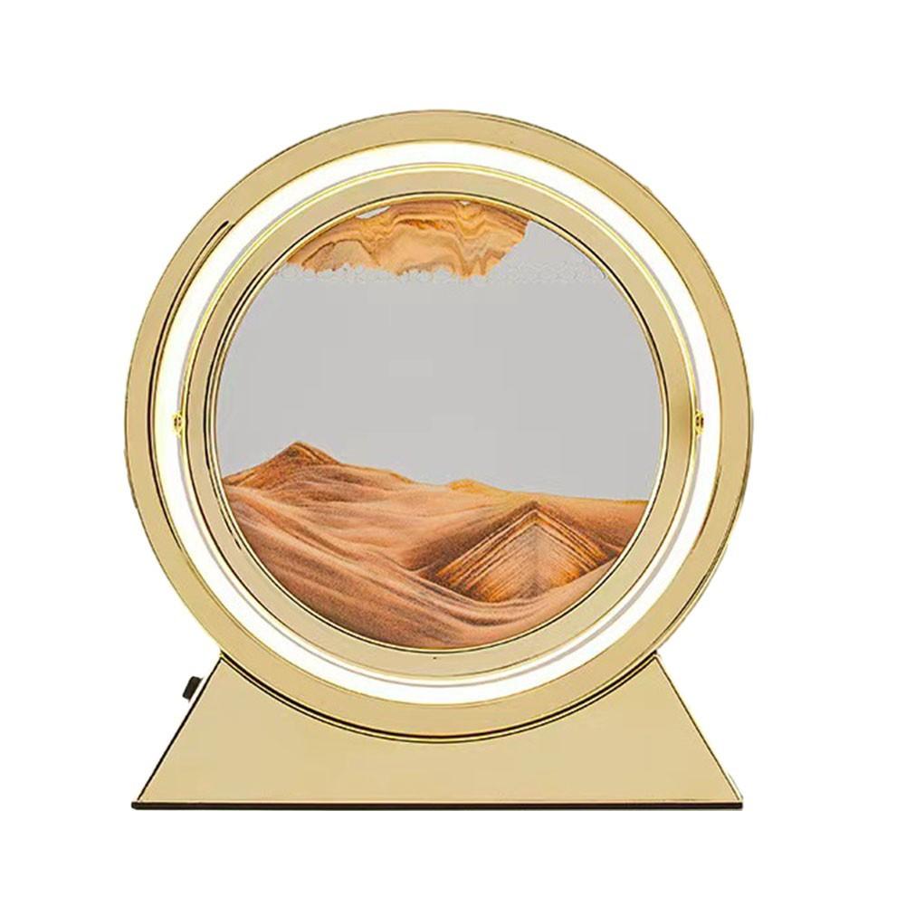Lampă de Masă Dormitor Nisip Mișcător Pentru Artă Peisaj Nisip de Adâncime Decor Cadouri