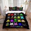 Custom Textile Colorful Heads Bedding 3 Piece Set HD Print Duvet Cover Pillowcases for Teens Adult Bedroom Decoration