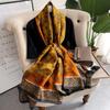 Print Scarf Spring Autumn Leopard Pattern Artificial Silk Scarf Shawl Female