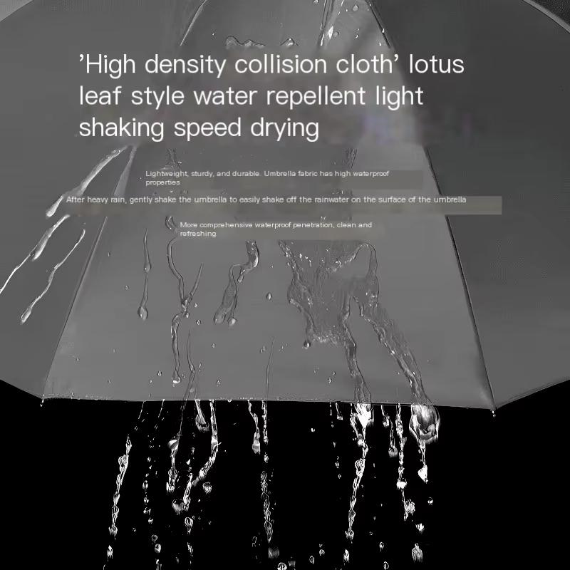 130cm/51.18 Inch Ten-bone Umbrella Waterproof Windproof Manual Large Umbrellas Reinforced UV Protection