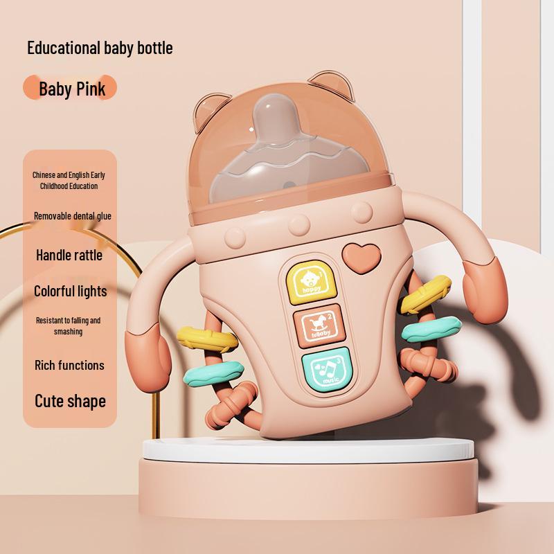 Baby Soothing Teether Rattle: Educational Toy for 0+ Months