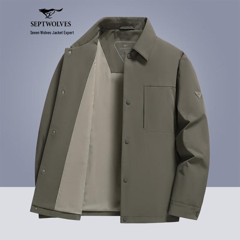 Septwolves Men's Fall Business Casual Water-Repellent Jacket