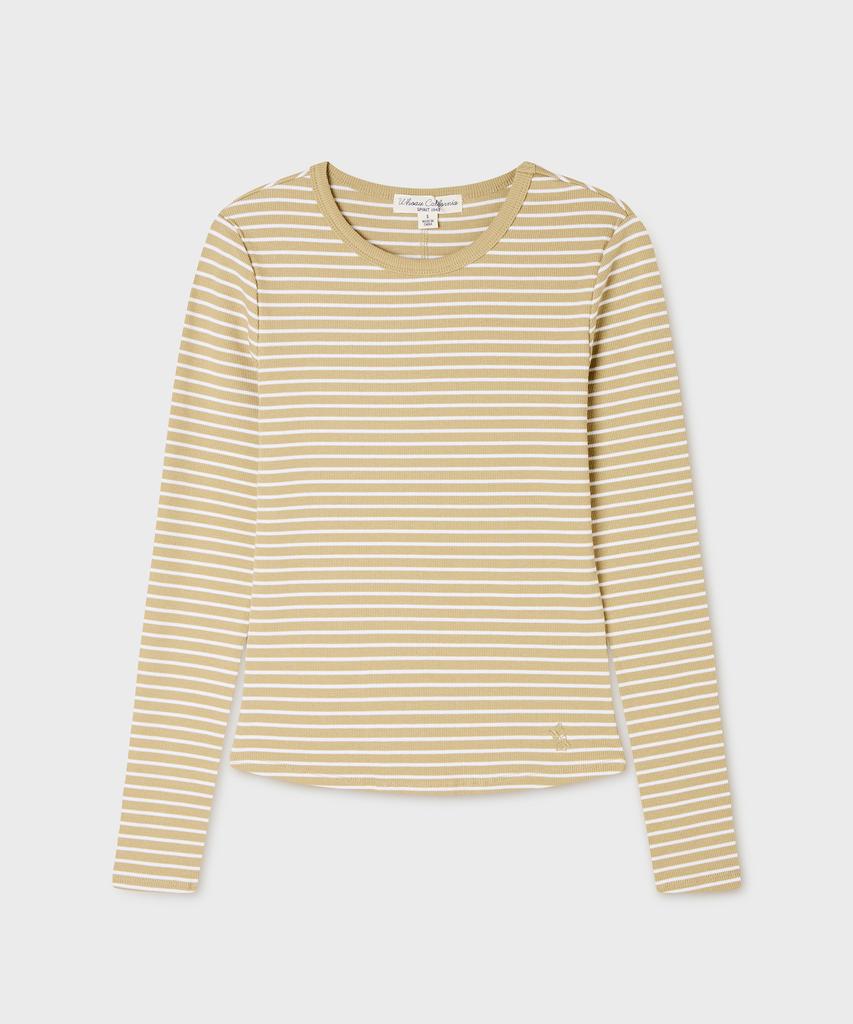 WHO.A.U Ribbed Long Sleeve T-Shirt(F) / Whlag3811F