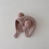 Cute Baby Hats Winter Warm Infant Beanie Cap With Ball Kids Girl Boys Kids Warm Woolen Ear Protection Pullover Hats