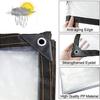 Heavy Duty Transparent Tent Rainproof Transparent Tarpaulin With Grommets