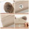 Winter Baby Hat 0-12 Months Newborn Double Layer Warm Infant Cap for Boys Girls Autumn Winter