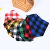 Dog Bandanas Large Pet Scarf Bandana For Dog Cotton Plaid Washable Bow Tie Collar Cat Puppy Triangular Scarf Bib Dog Accessories