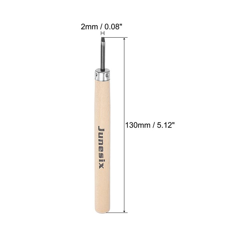 2/3/4.5/6mm Round Blade Woodcut Knife Wood Carving Tool 50# Carbon Steel Woodworking Craft Arts Carving Knife DIY Hand Tools