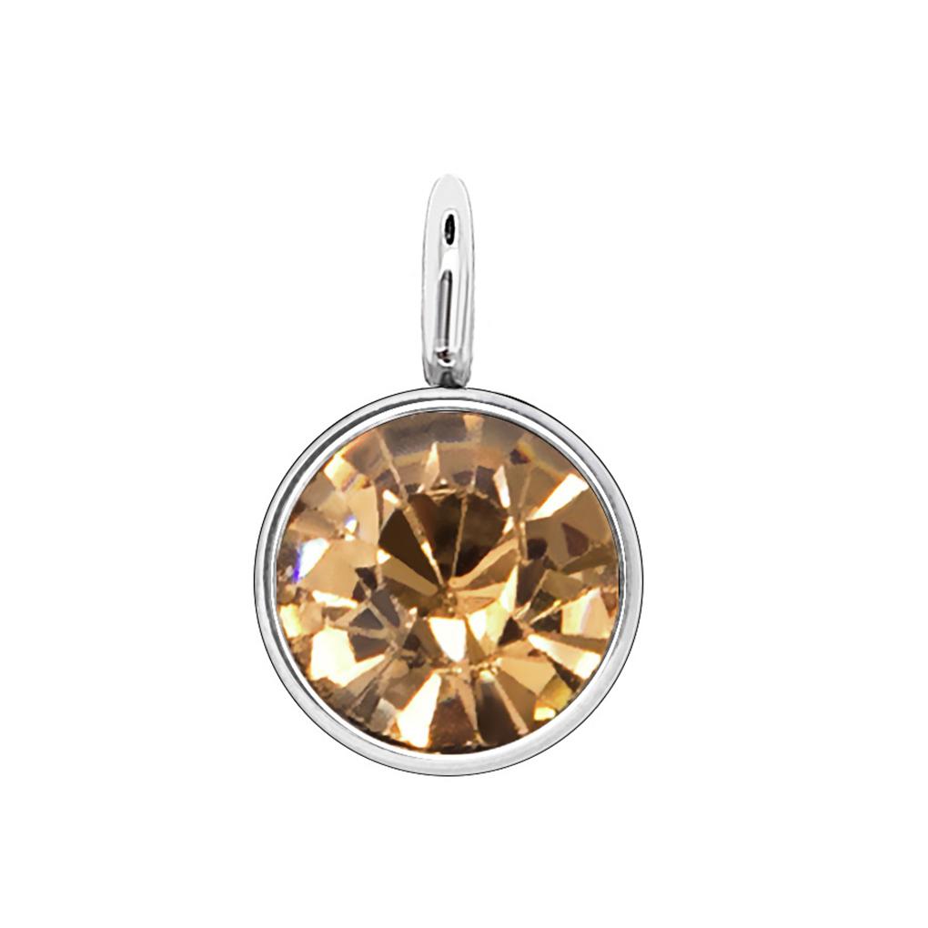 

Birthstone Rhinestone Favors Keychains DIY Jewelry Ring Birthday Silver Pendants Girls Fashion Necklace Accessories