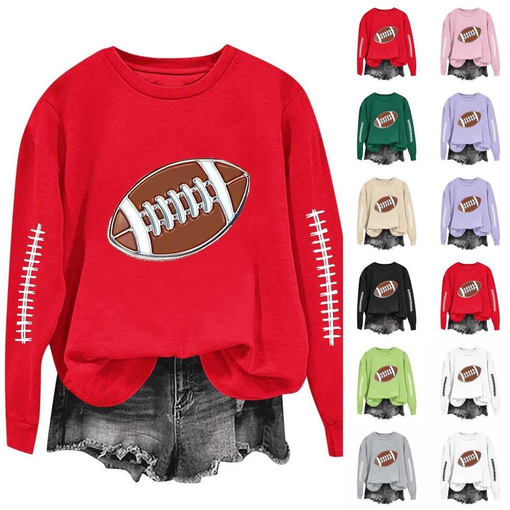 Unisex Fashion Print Neck Long Sleeve Sweatshirt