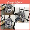 Cool Graffiti Design Cartoon Anime Laptop Backpack For High School Students Large Capacity Waterproof Black